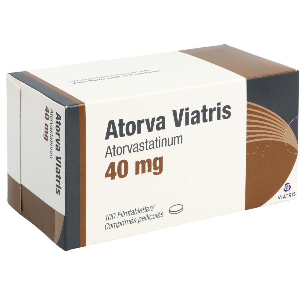 ATORVA Viatris cpr pell 40 mg 100 pce ATORVA Viatris cpr pell 40 mg 100 pce