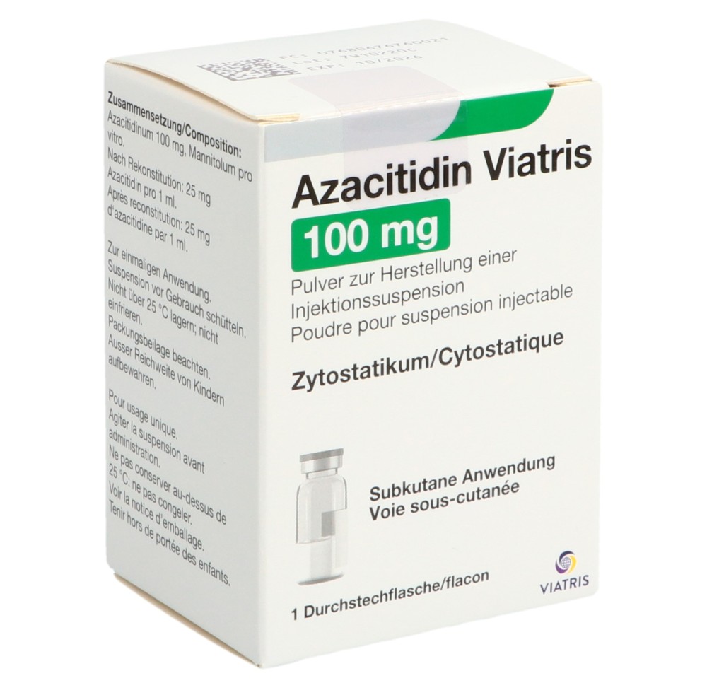AZACITIDIN Viatris subst sèche 100 mg flac AZACITIDIN Viatris subst sèche 100 mg flac