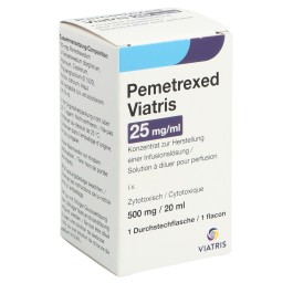 PEMETREXED Viatris conc perf 500 mg/20ml flac