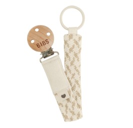 BIBS clip pacifier braided ivory/vanilla