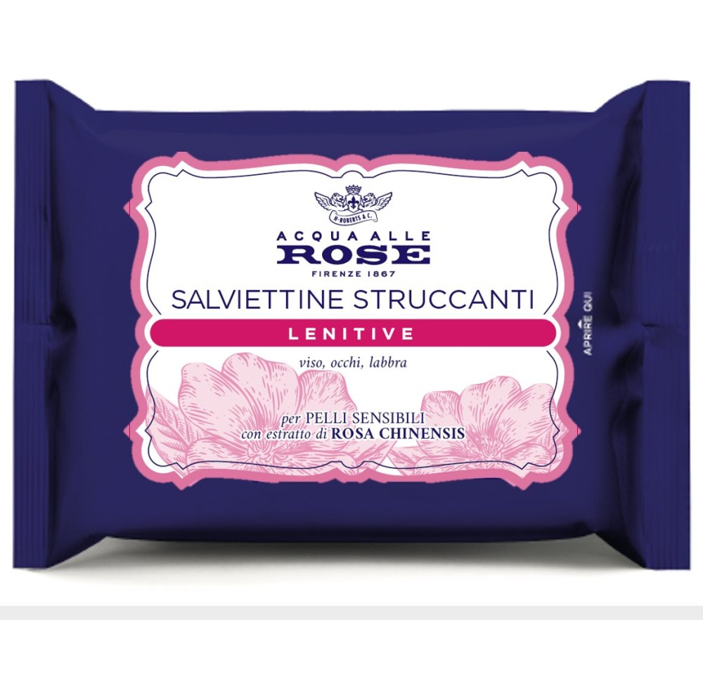ACQUA ALLE ROSE lingettes visage peau sens 20 pce