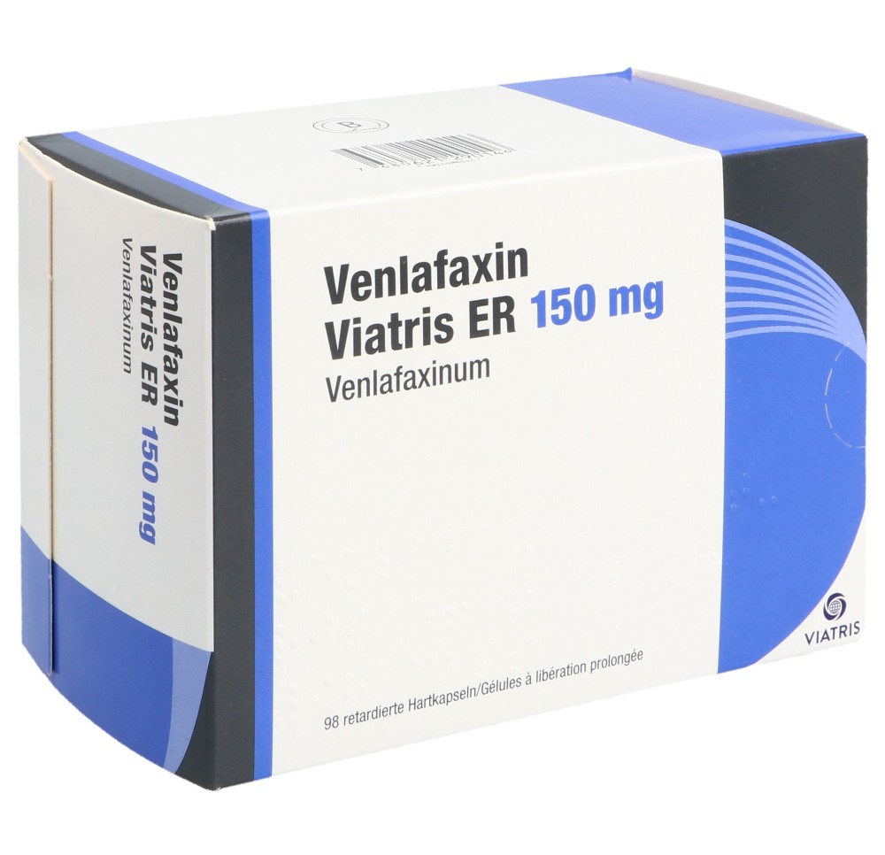 VENLAFAXIN Viatris ER caps ret 150 mg 98 pce VENLAFAXIN Viatris ER caps ret 150 mg 98 pce