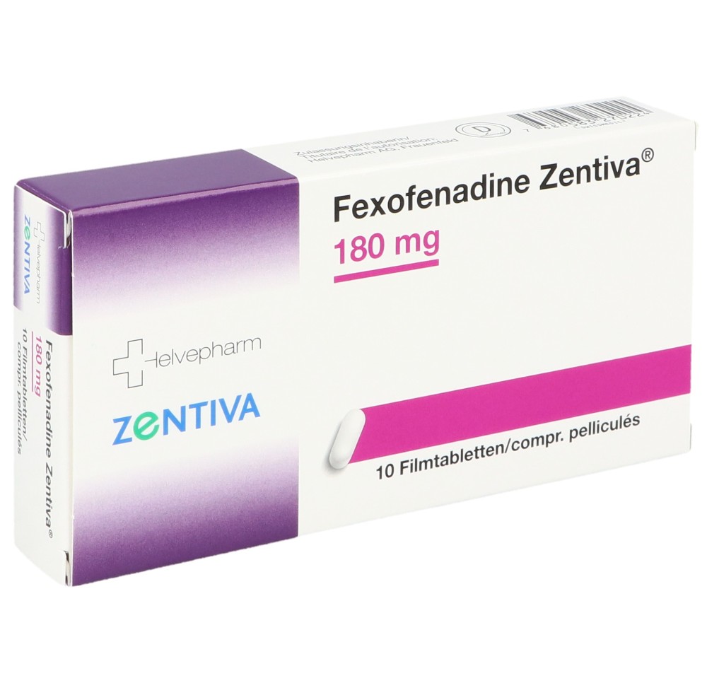 FEXOFENADINE Zentiva cpr pell 180 mg 10 pce