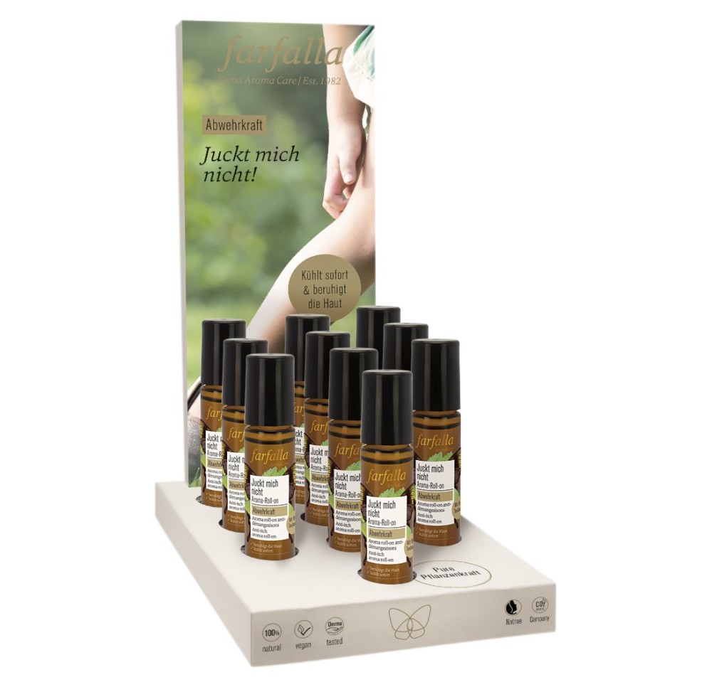 FARFALLA Présentoir Aroma roll-on anti-démangeais