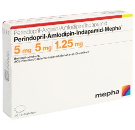 PERINDO AMLO INDAP Mepha 5/5/1.25mg 30 pce