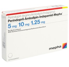PERINDO AMLO INDAP Mepha 5/10/1.25mg 30 pce