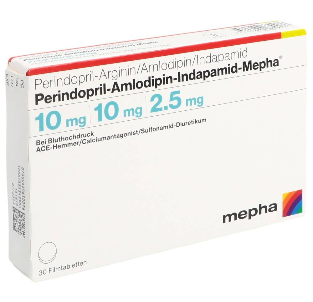 PERINDO AMLO INDAP Mepha 10/10/2.5mg 30 pce