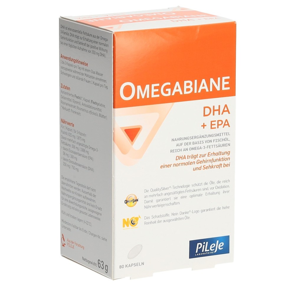 OMEGABIANE DHA + EPA caps 80 pce OMEGABIANE DHA + EPA caps 80 pce