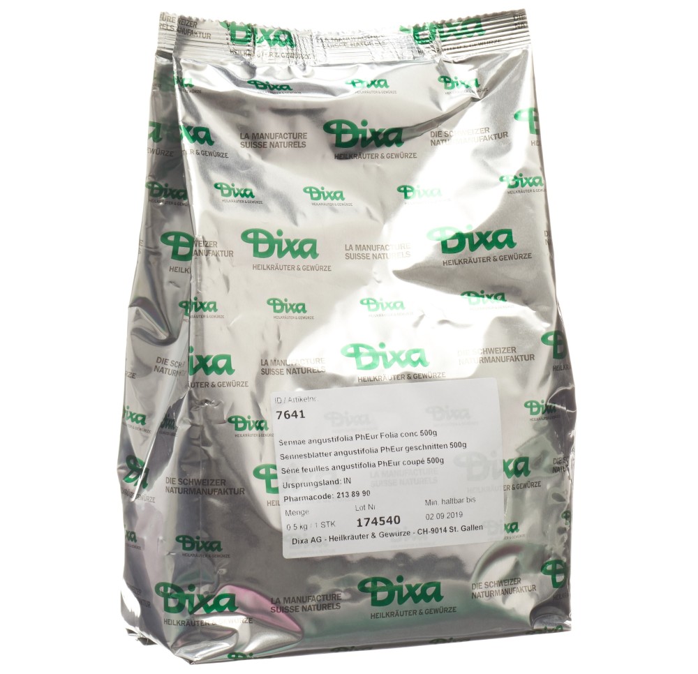 DIXA Séné feuilles angustifolia PhEur coupé 500 g