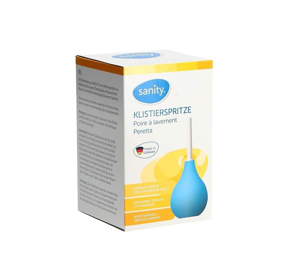 SANITY poire à lavement Gr13 483ml deux pièces