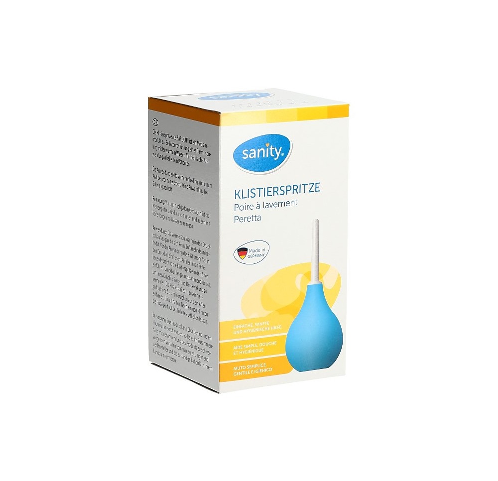 SANITY poire à lavement Gr7 143ml deux pièces