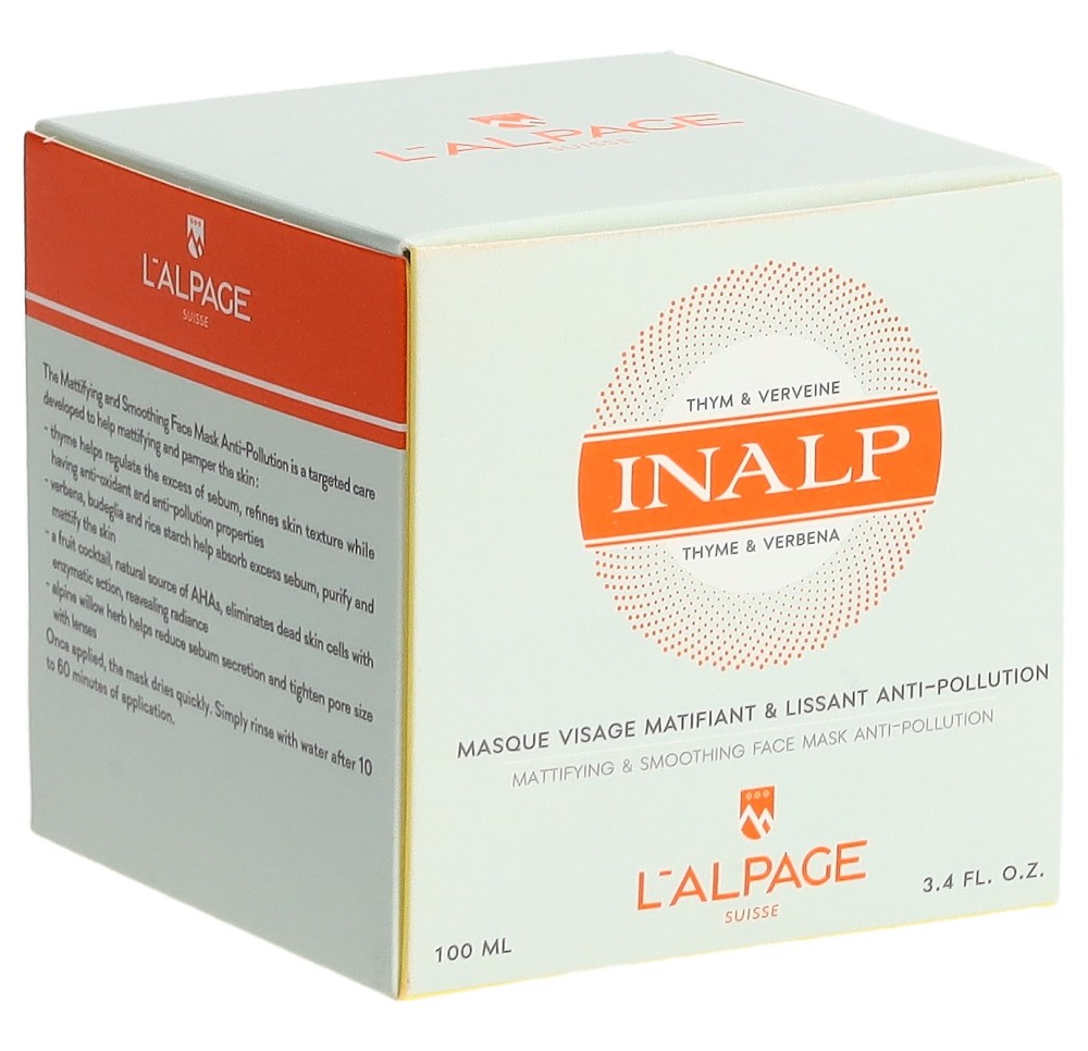 L'ALPAGE Inalp masque visage poll mat&liss 100 ml