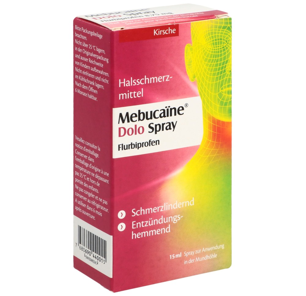 MEBUCAÏNE Dolo spray 8.75 mg fl 15 ml MEBUCAÏNE Dolo spray 8.75 mg fl 15 ml