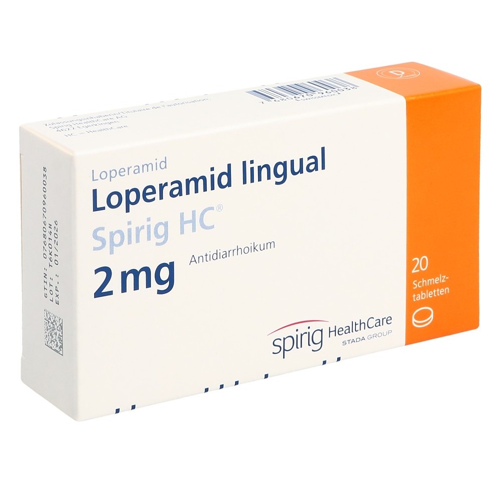 LOPERAMIDE LINGUAL Spirig HC 2 mg 20 pce