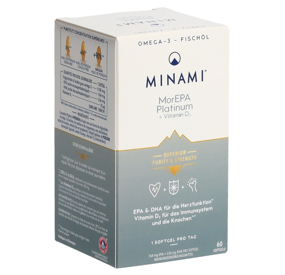 MINAMI MorEPA Platinum Softgels bte 60 pce
