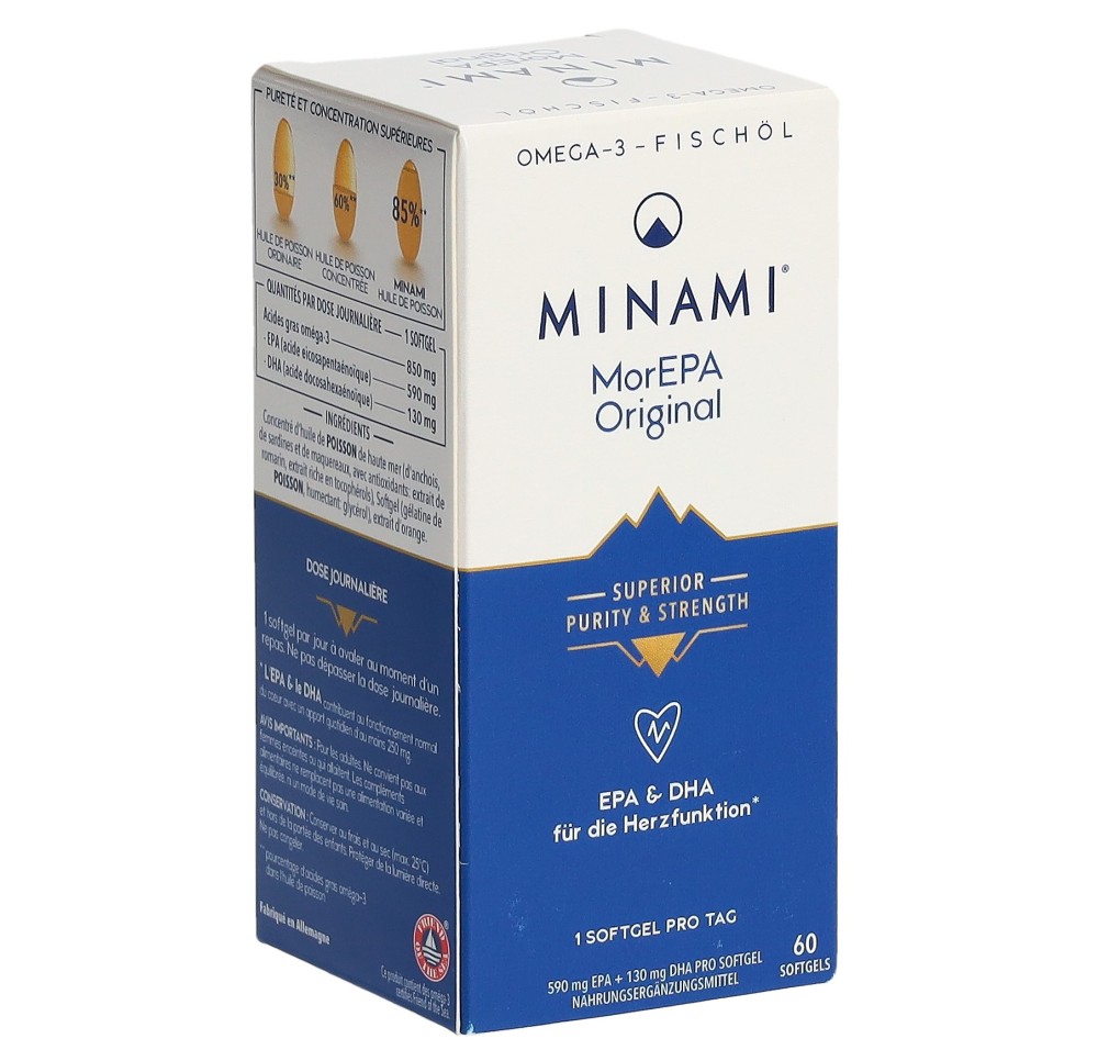 MINAMI MorEPA Original Softgels bte 60 pce MINAMI MorEPA Original Softgels bte 60 pce