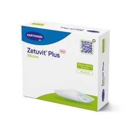 ZETUVIT Plus Silicone 12.5x12.5cm 10 pce