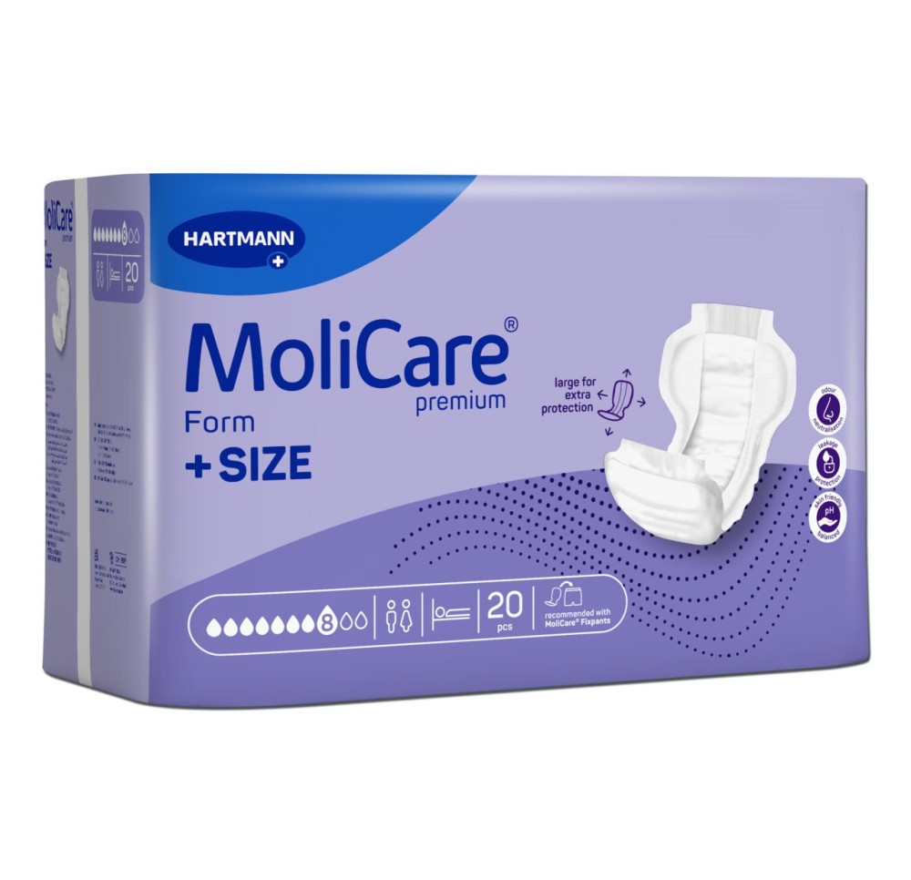 MOLICARE Premium Form +Size 8D sach 20 pce