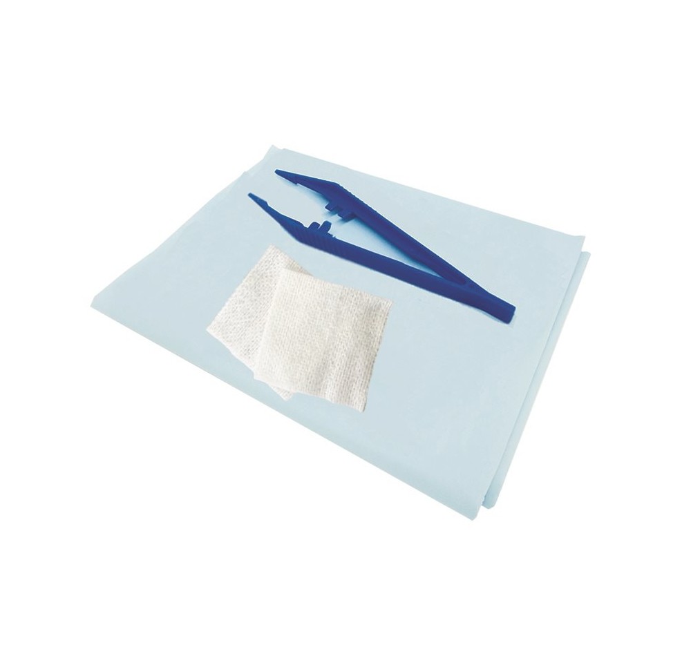RAUCOSET pince anatomique bleue stérile
