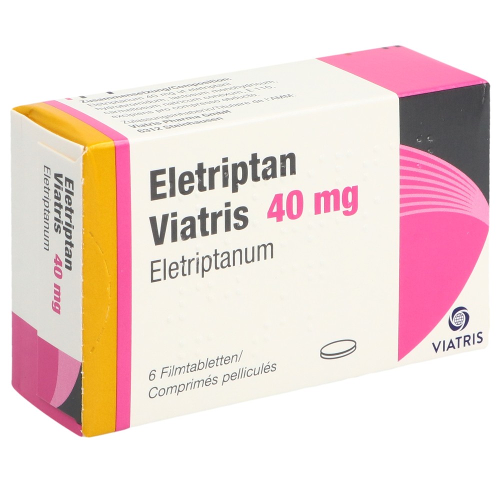 ELETRIPTAN Viatris cpr pell 40 mg 6 pce