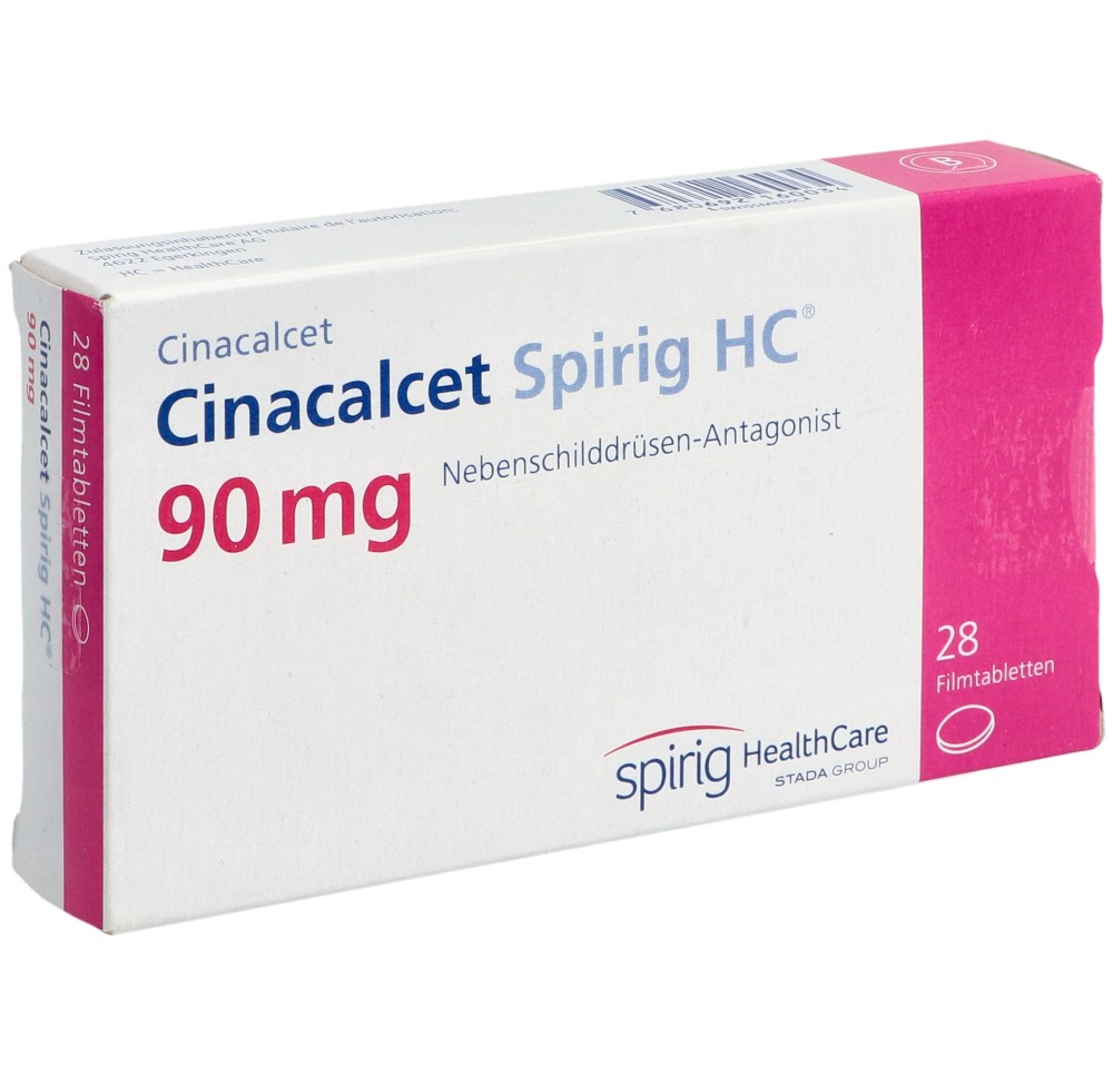 CINACALCET Spirig HC cpr pell 90 mg 28 pce CINACALCET Spirig HC cpr pell 90 mg 28 pce