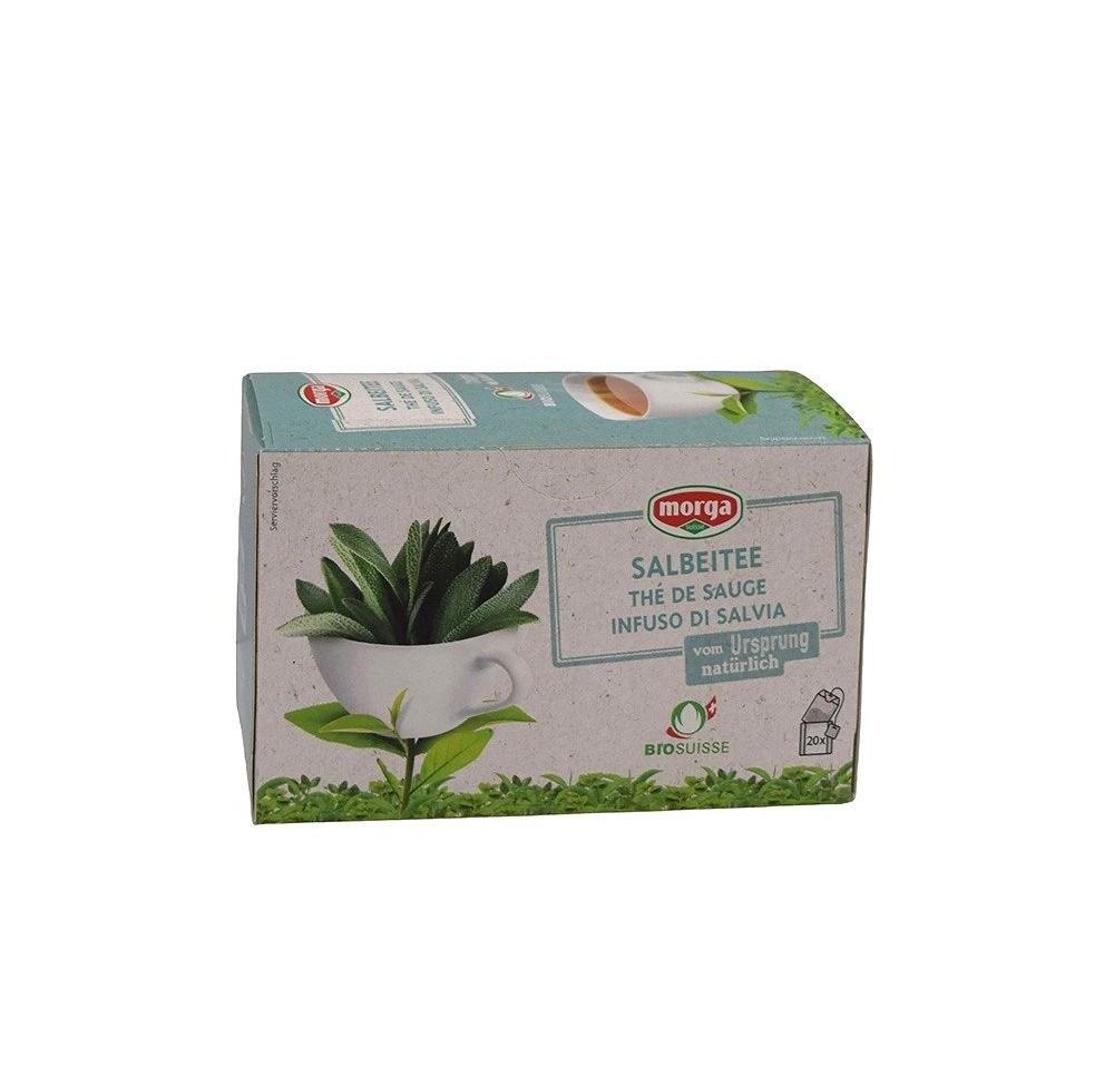 MORGA thé à la sauge bio suisse bourgeon 20 pce MORGA thé à la sauge bio suisse bourgeon 20 pce