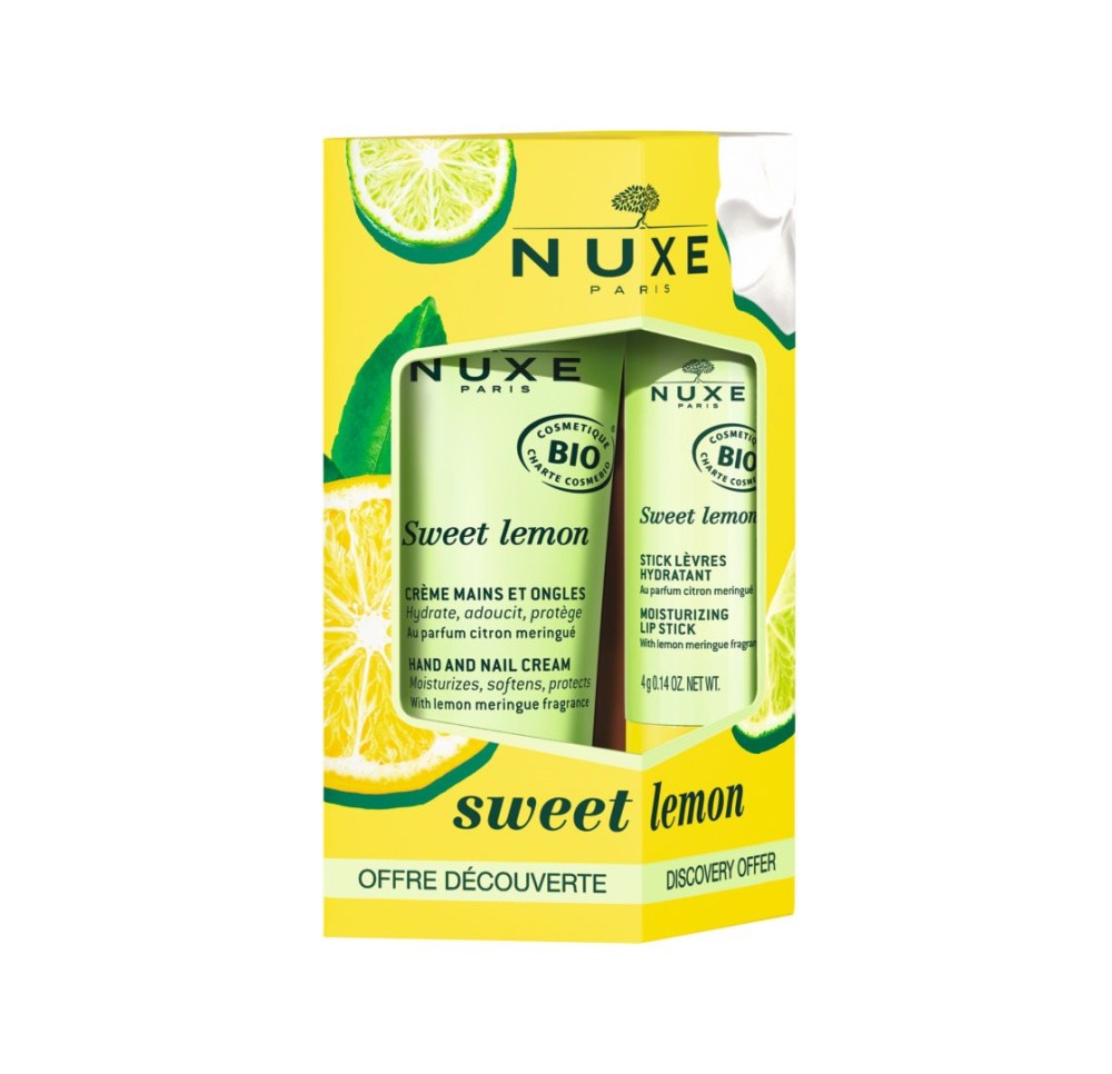 NUXE Coffret Sweet Lemon Mains&Lèvr 2 pce