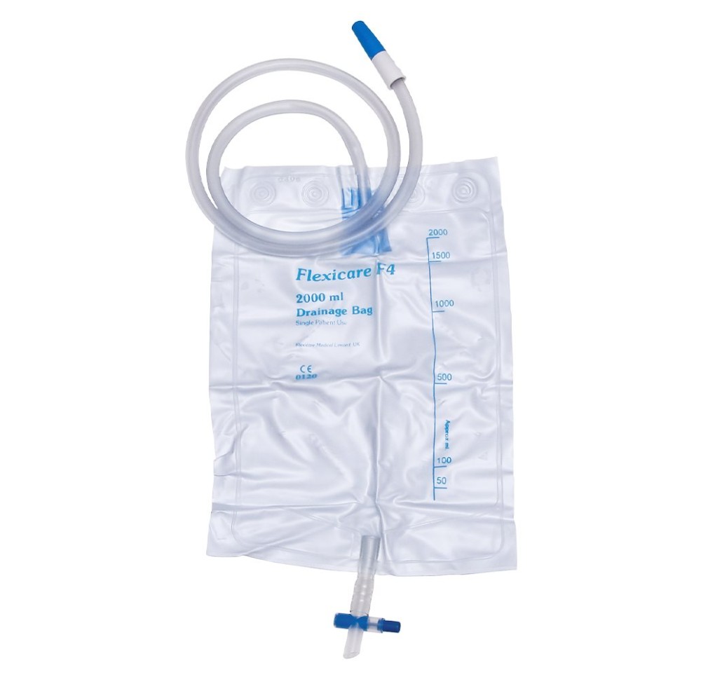 FLEXICARE sac urine 2000ml 100cm rob T st 10 pce