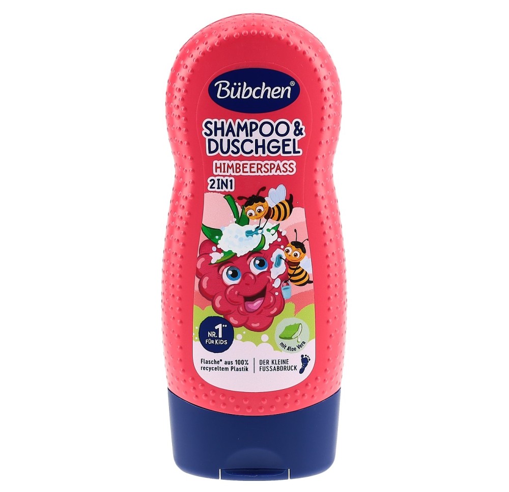 BÜBCHEN Kids 2 in 1 Himbeerspass fl 230 ml