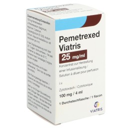 PEMETREXED Viatris conc perf 100 mg/4ml flac