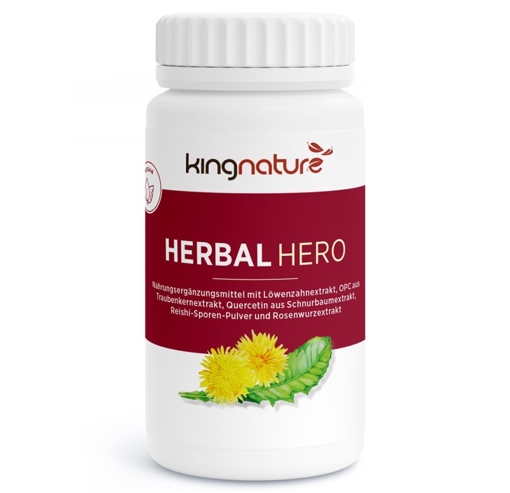 KINGNATURE Herbal Hero caps bte 60 pce KINGNATURE Herbal Hero caps bte 60 pce