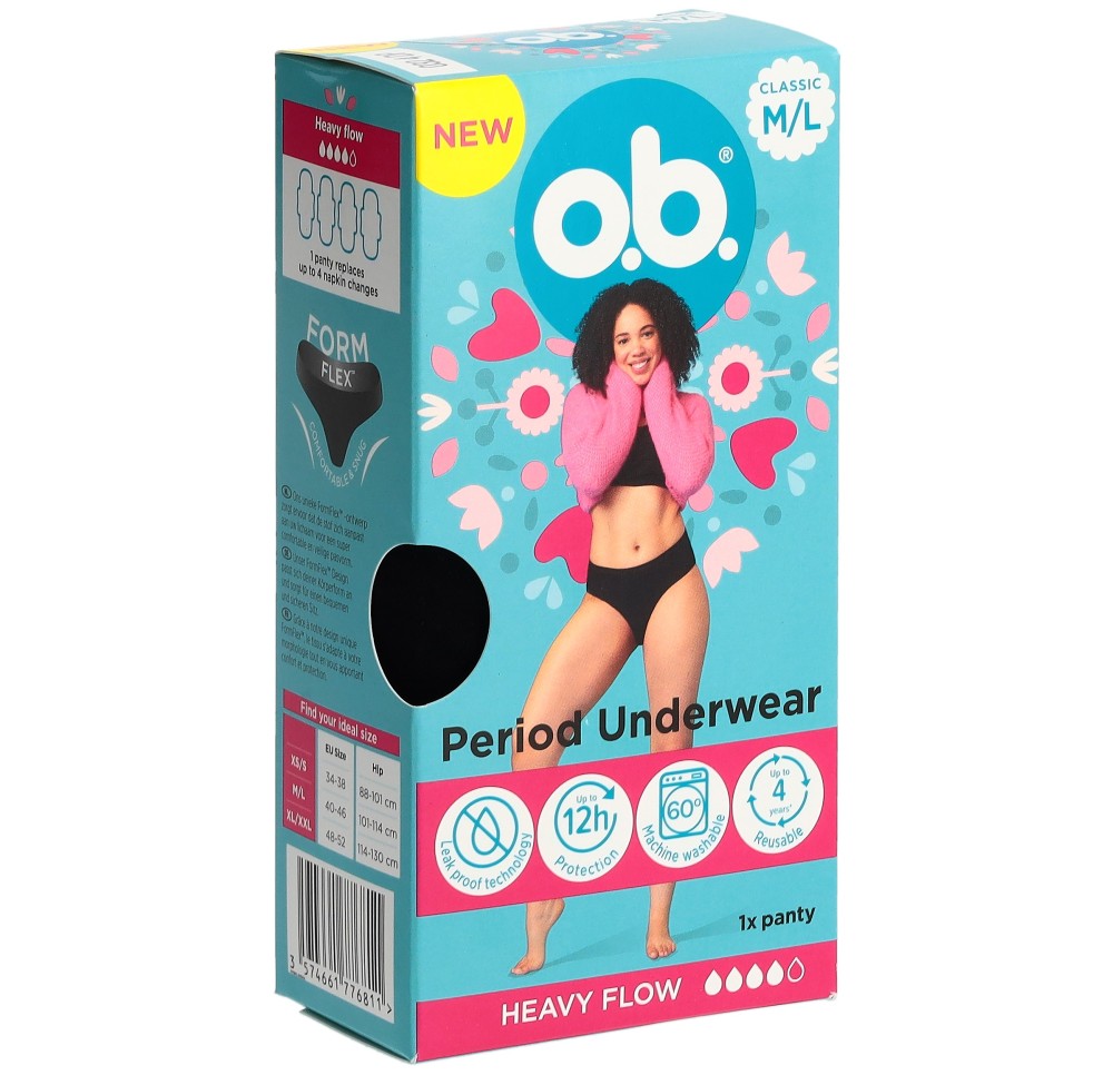 OB sous-vêtement menstruel M/L