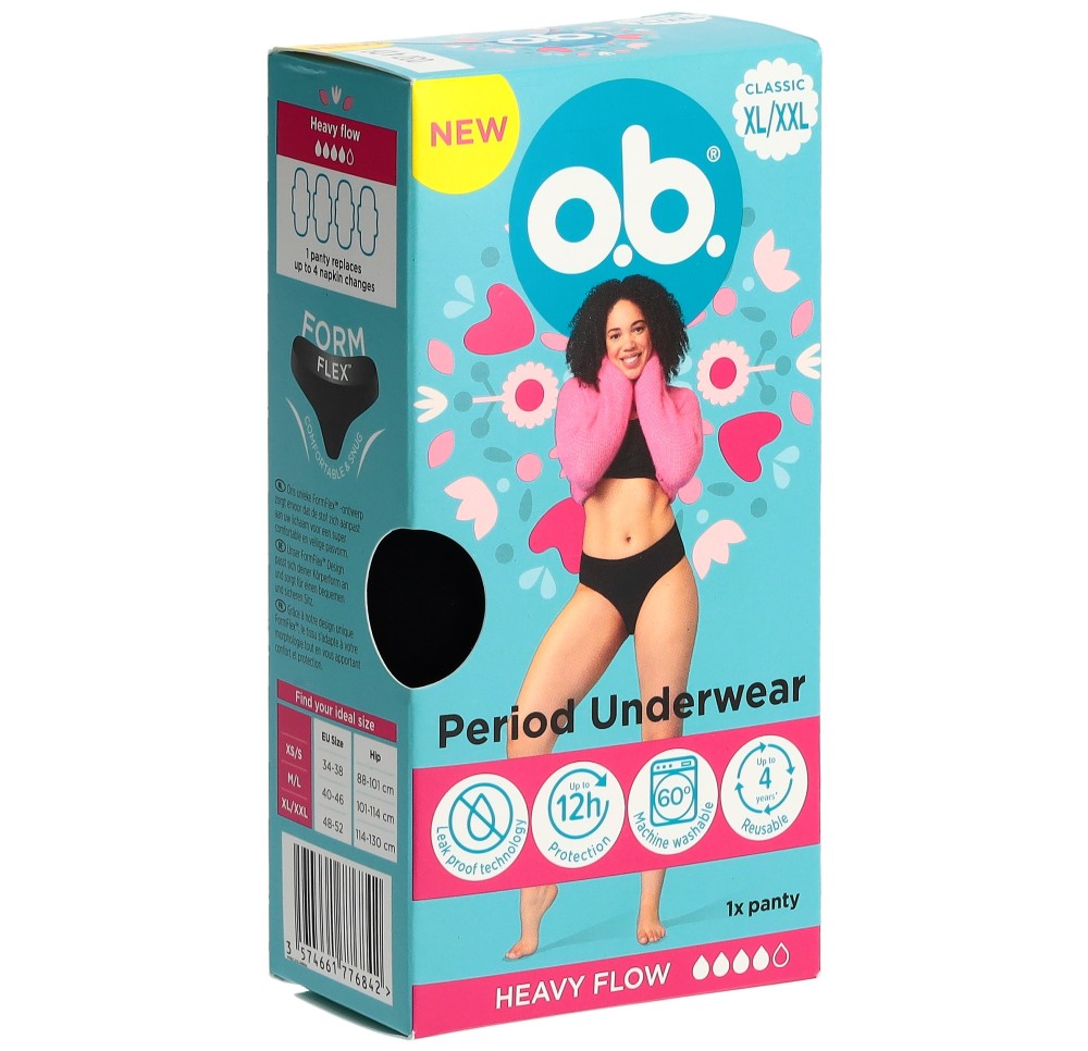 OB sous-vêtement menstruel XL/XXL OB sous-vêtement menstruel XL/XXL