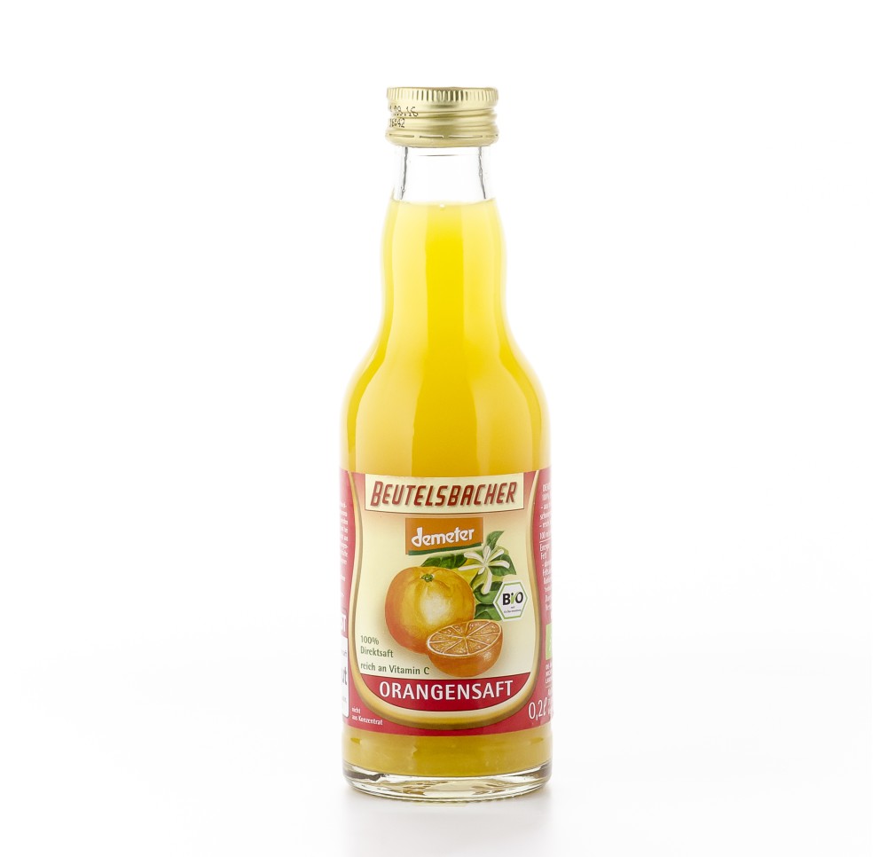 BEUTELSBACHER jus oranges demeter 200 ml