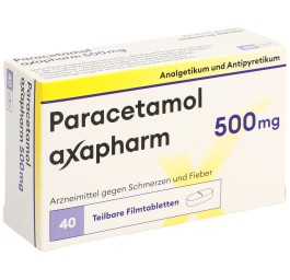 PARACETAMOL axapharm cpr pell 500 mg 40 pce