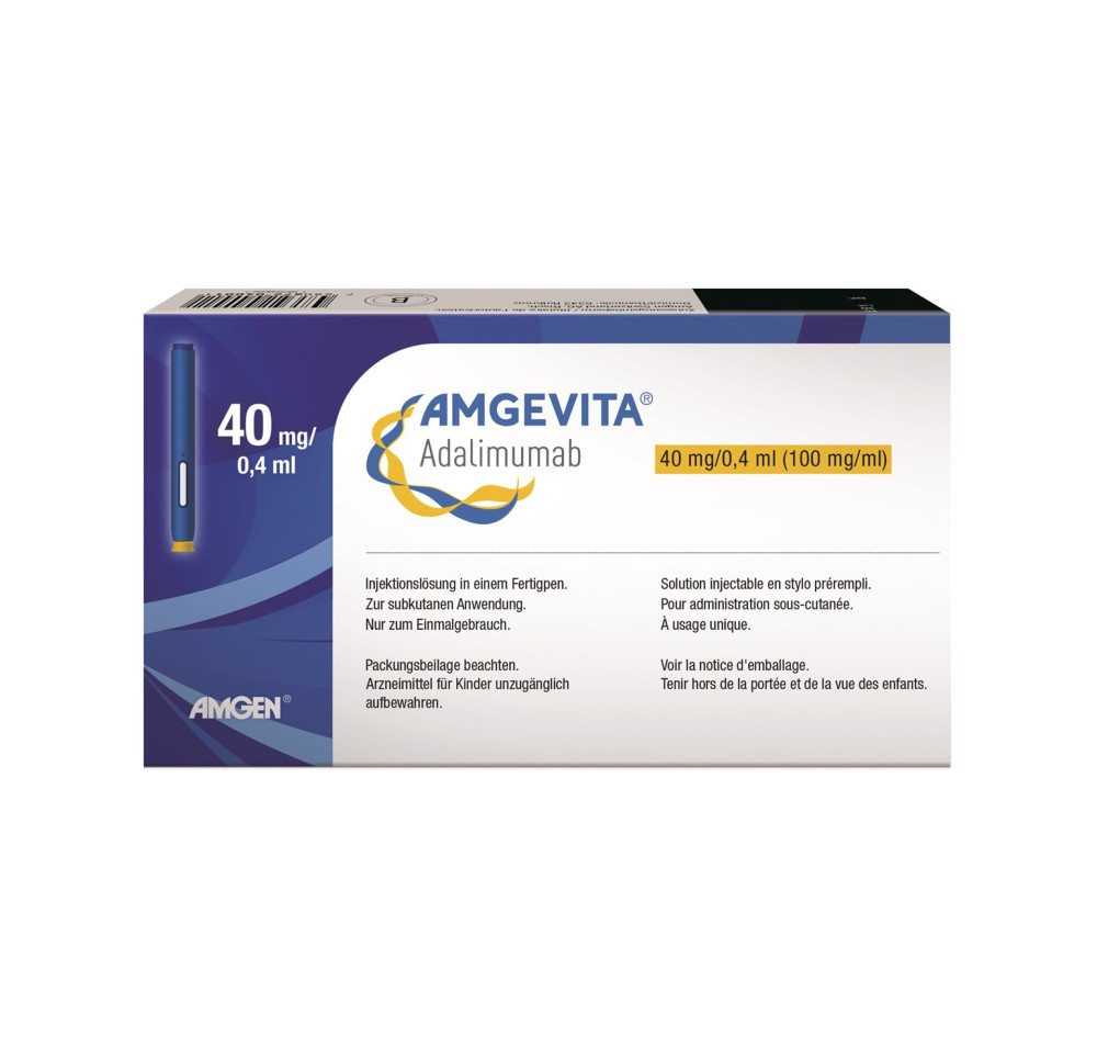 AMGEVITA sol inj 40 mg/0.4ml stylo prérempli AMGEVITA sol inj 40 mg/0.4ml stylo prérempli