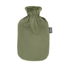 FASHY bouillotte 2l housse polaire vert