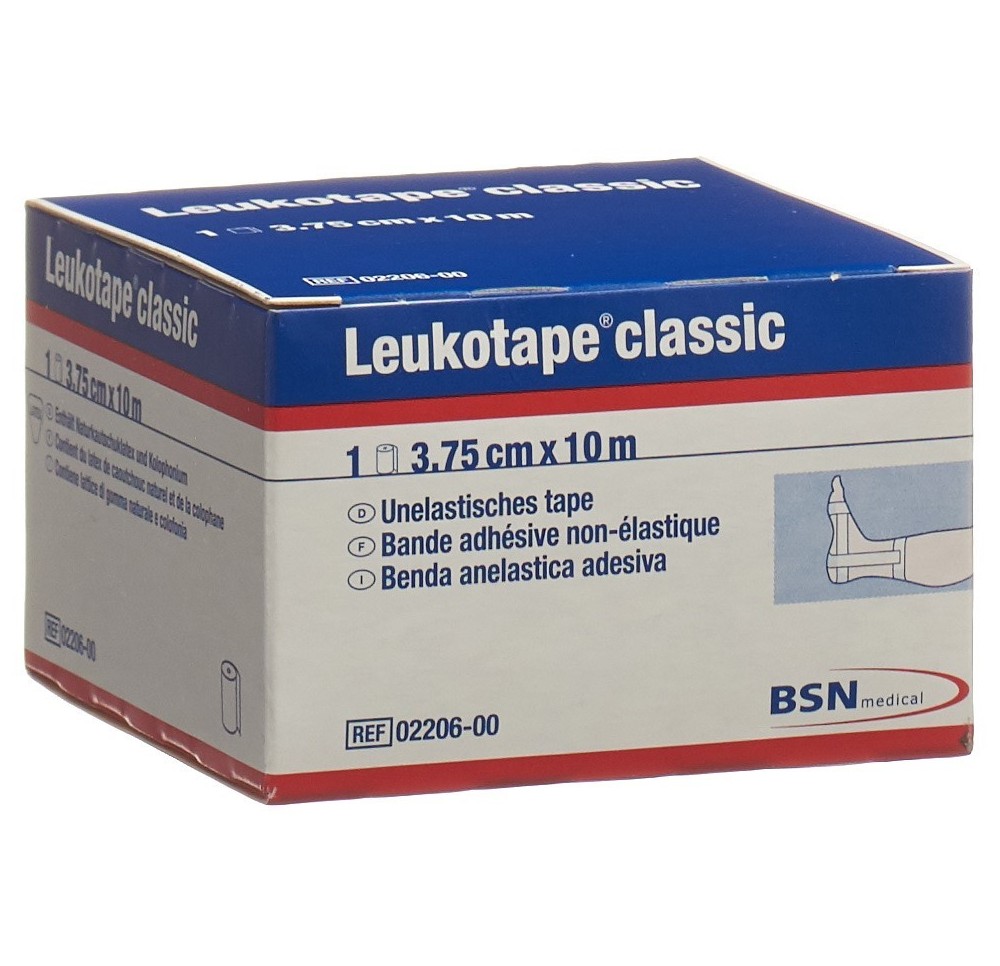 LEUKOTAPE classic bande adhésive 10mx3.75cm LEUKOTAPE classic bande adhésive 10mx3.75cm