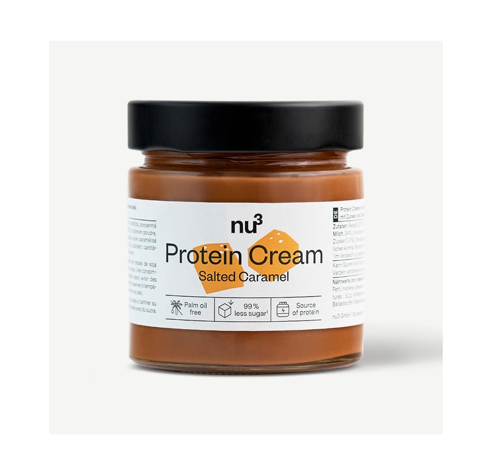 NU3 crème protéinée caramel salé verre 200 g NU3 crème protéinée caramel salé verre 200 g