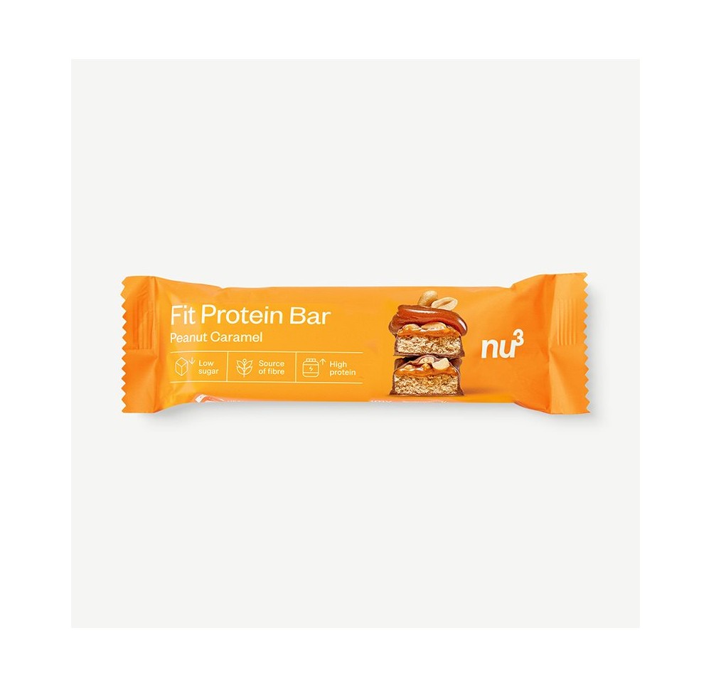 NU3 Fit barre protéinée cacahuète caramel 55 g