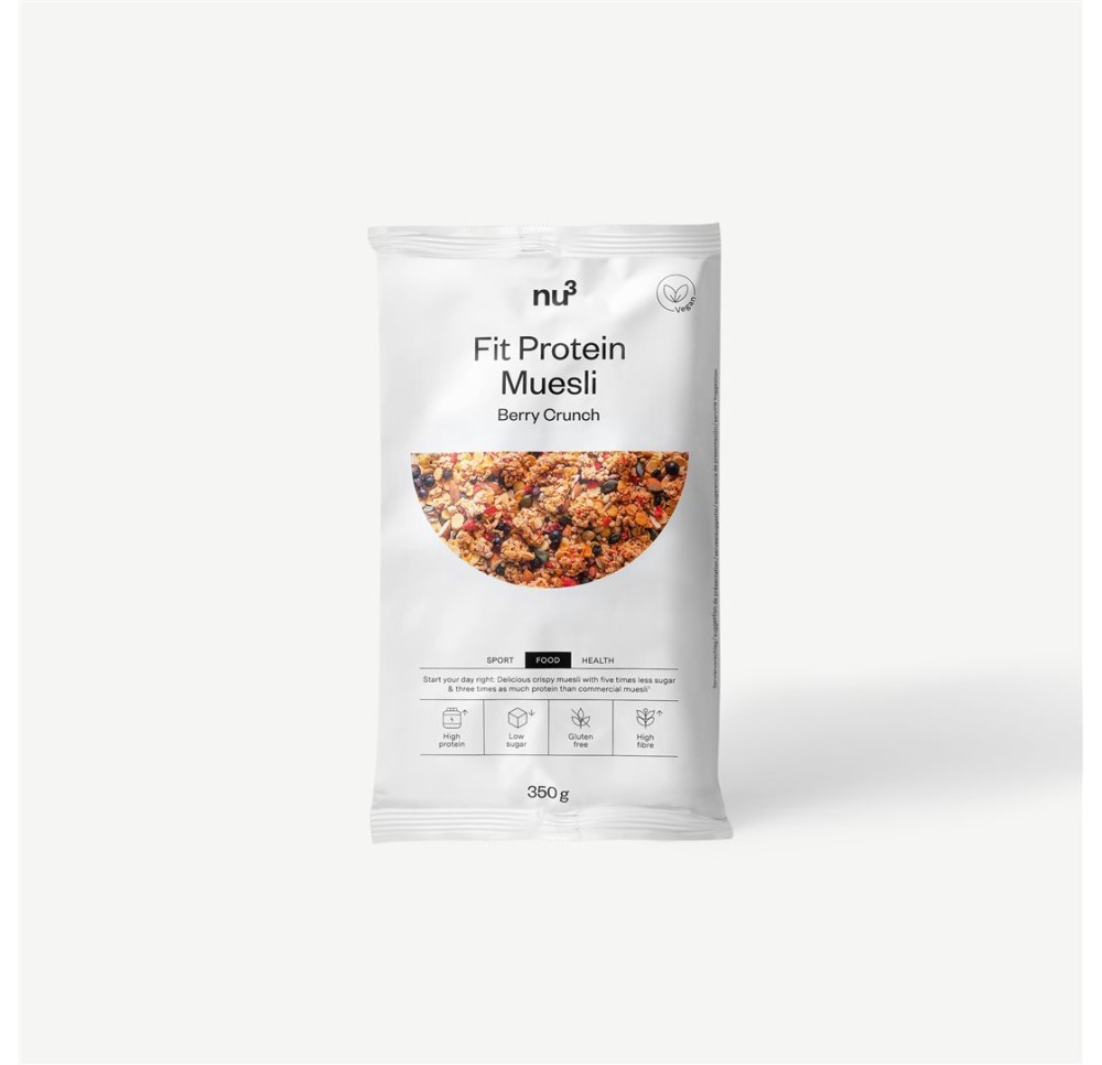 NU3 Fit muesli protéinée croquant aux baies 350 g NU3 Fit muesli protéinée croquant aux baies 350 g