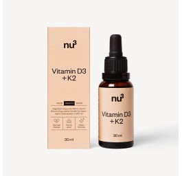 NU3 vitamine D3 plus K2 gouttes huile MCT 30 ml