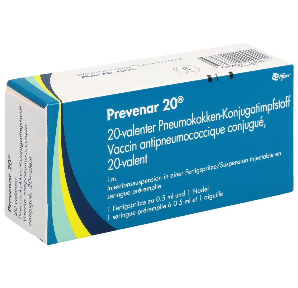 PREVENAR 20 susp inj ser pré 0.5 ml PREVENAR 20 susp inj ser pré 0.5 ml