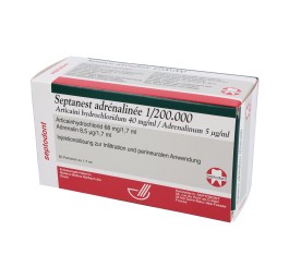 SEPTANEST ADRÉNALINÉE 1/200000 50 cartouche 1.7 ml