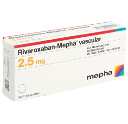 RIVAROXABAN Mepha vascular cpr pell 2.5 mg 56 pce