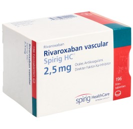 RIVAROXABAN vasc Spirig HC cpr pell 2.5 mg 196 pce