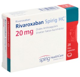 RIVAROXABAN Spirig HC cpr pell 20 mg 28 pce