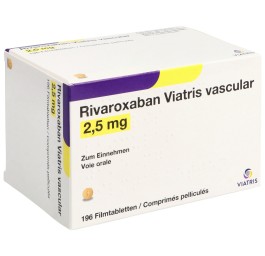 RIVAROXABAN Viatris vascul cpr pell 2.5 mg 196 pce