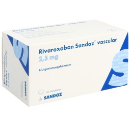 RIVAROXABAN Sandoz vasc cpr pell 2.5 mg 196 pce