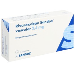 RIVAROXABAN Sandoz vasc cpr pell 2.5 mg 56 pce